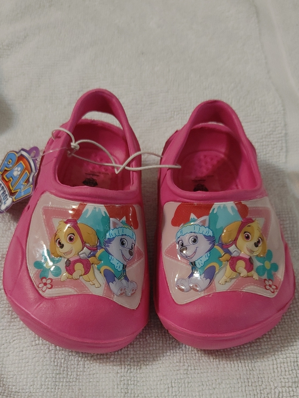 Paw Patrol Pink Slip-On Sandals with Skye & Everest Graphic